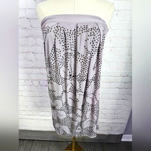 Sheri Bodell Art in Motion Studded Strapless Dress | Lavender | Small | EUC